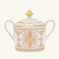 bernardaud aux rois ashtray rectangular gold