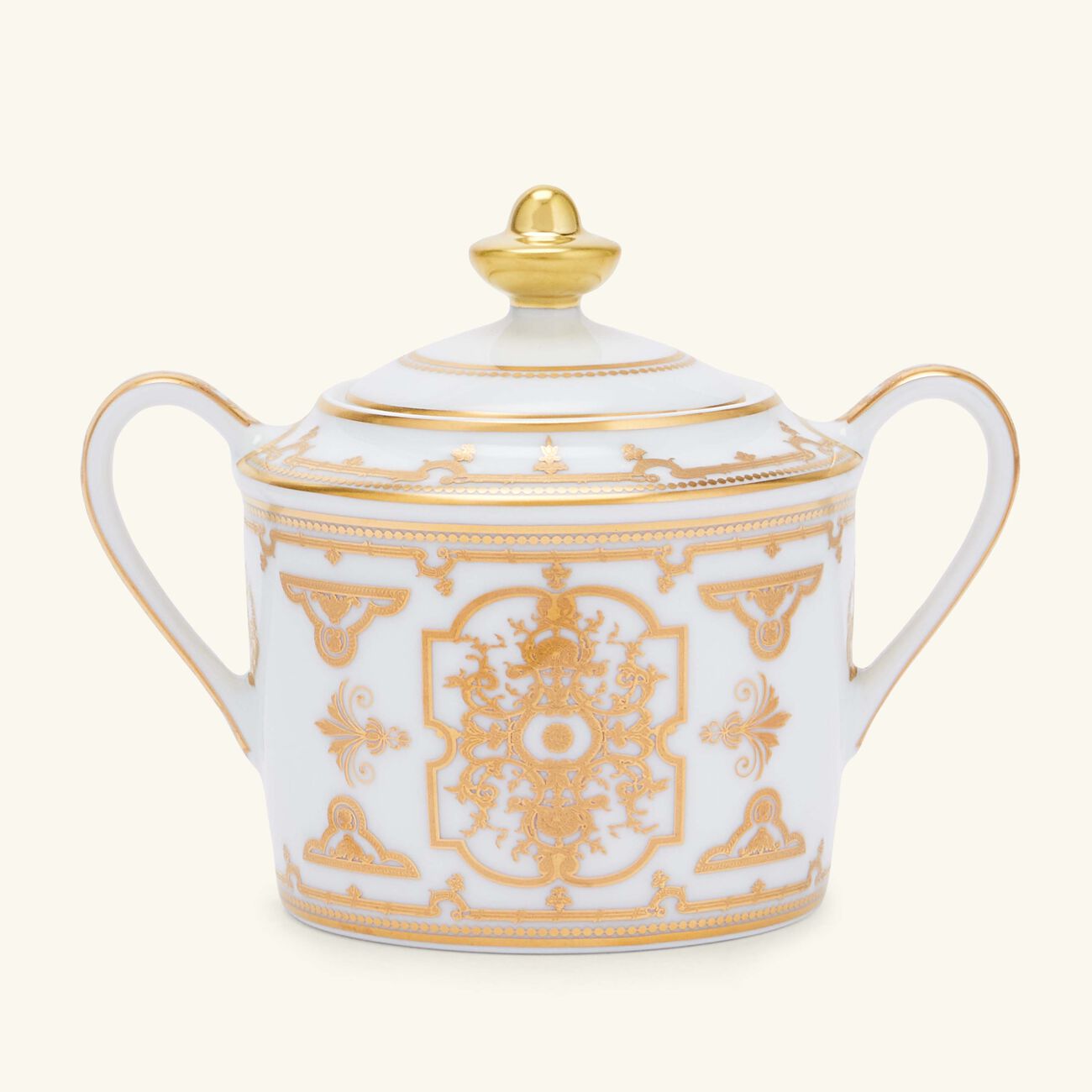 Aux Rois Sugar Bowl Gold bernardaud aux rois sugar bowl gold