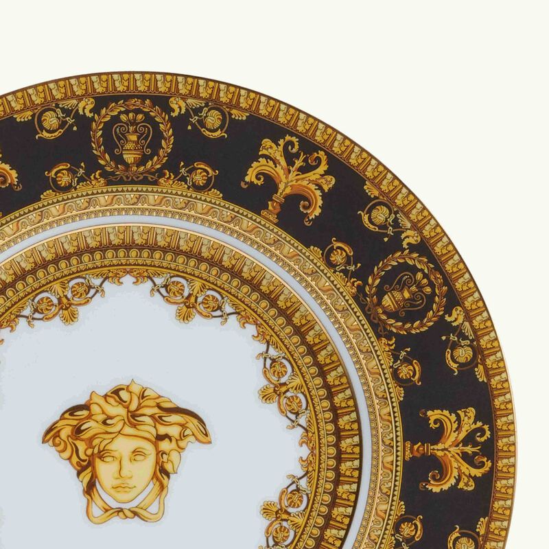 I Love Baroque Nero Bread & Butter Plate Round Black 27cm versace i love baroque nero bread butter plate round black 27cm
