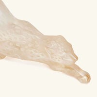 Zeila Panther Sculpture Medium Gold lalique zeila panther sculpture medium gold