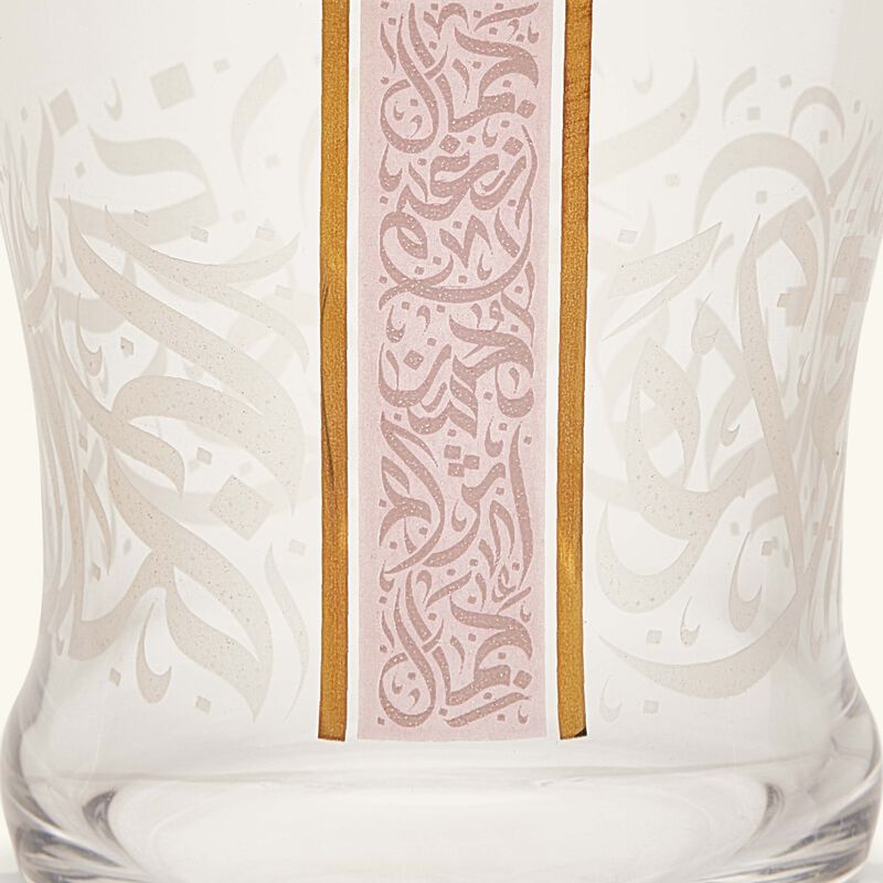 Nagham Short Glass Tumbler Pink Set of 6 dimlaj nagham short glass tumbler pink set of 6