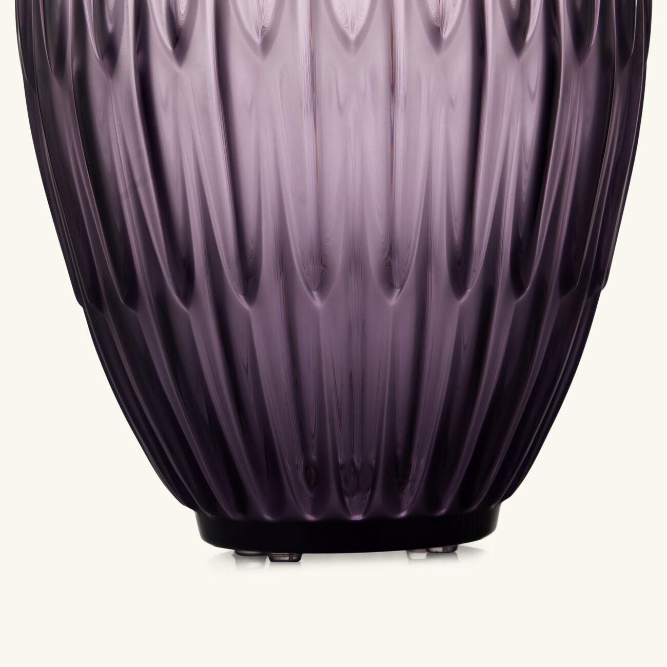 Vesper Plumes Vase Large Purple lalique vesper plumes vase large purple