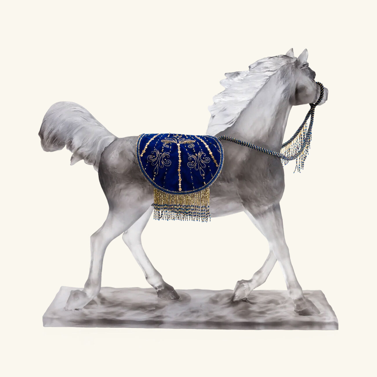 daum the majestic imperial horse sculpture large white
