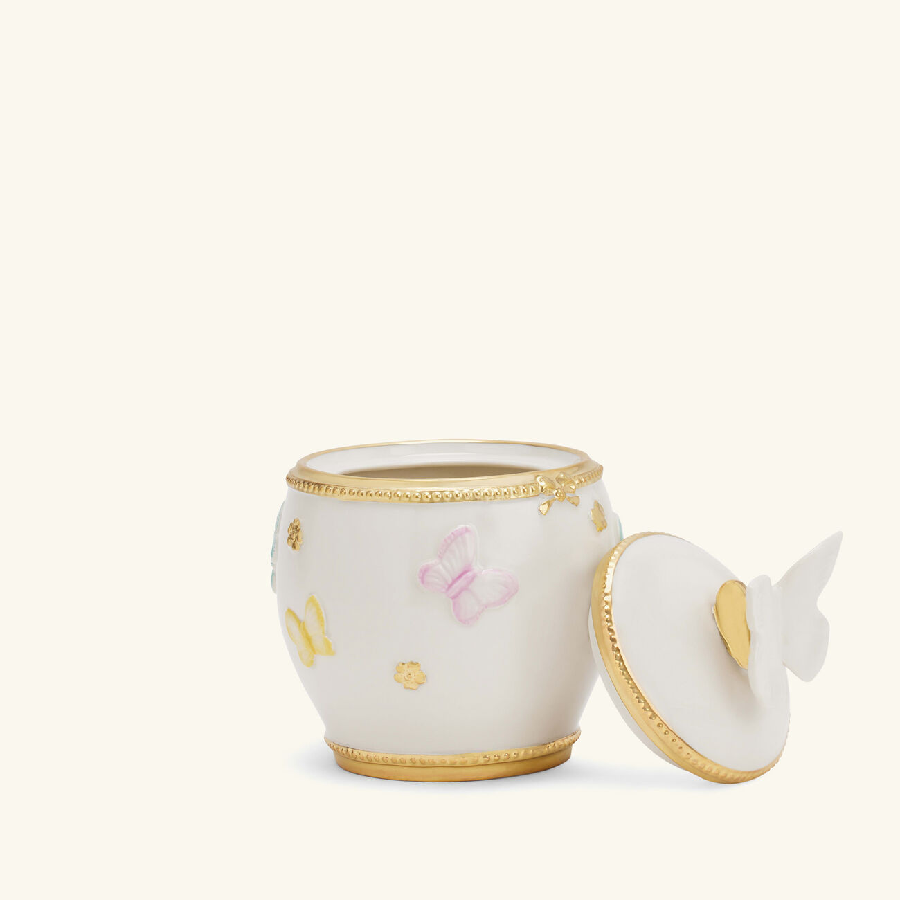 Butterfly Sugar Bowl White villari butterfly sugar bowl white