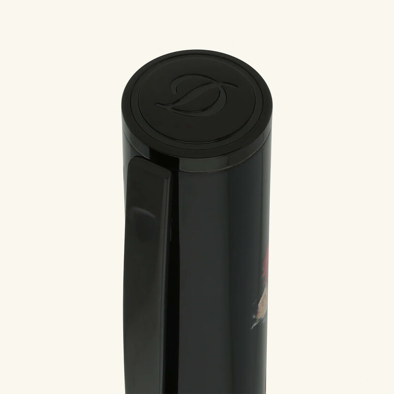 st dupont d initial memento mori rollerball pen black