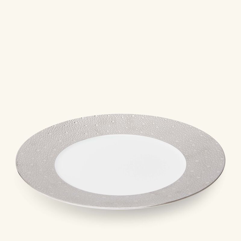برناردو طبق الضيافة إكيوم دائري باللون الفضي 29 سم