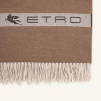 Horses Throw Beige etro horses throw beige