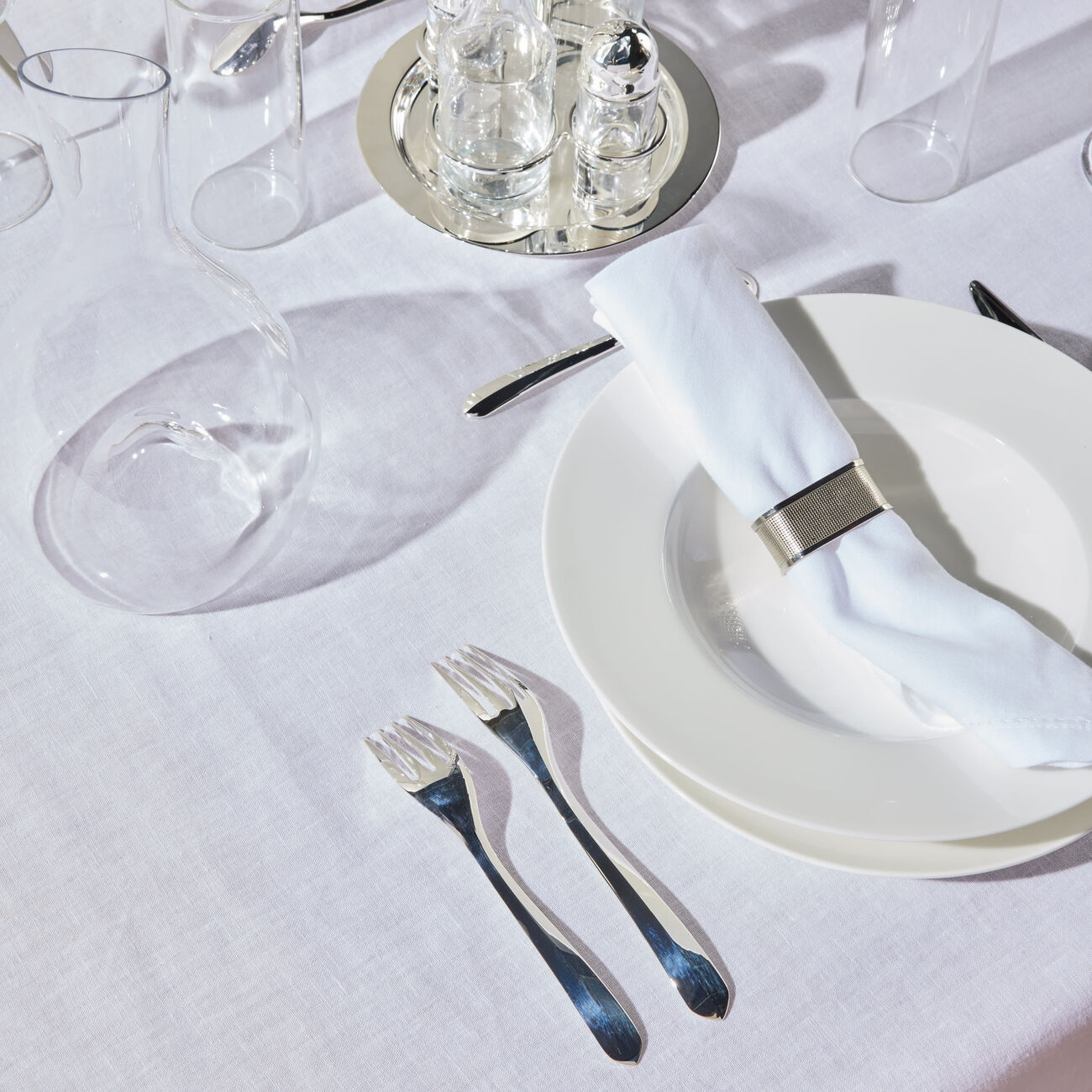 كريستوفل شوكة إنفيني متعددة الاستخدامات متوسطة باللون الفضي