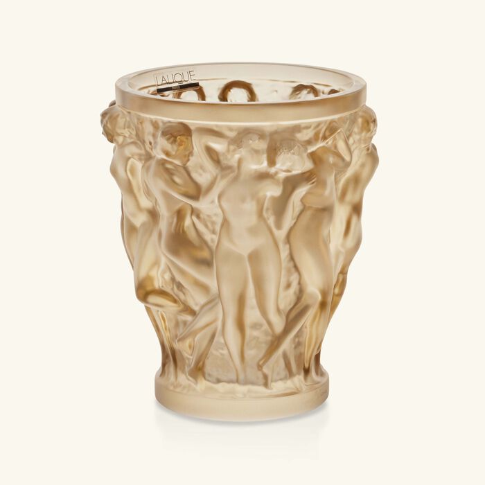 lalique bacchantes vase mini gold