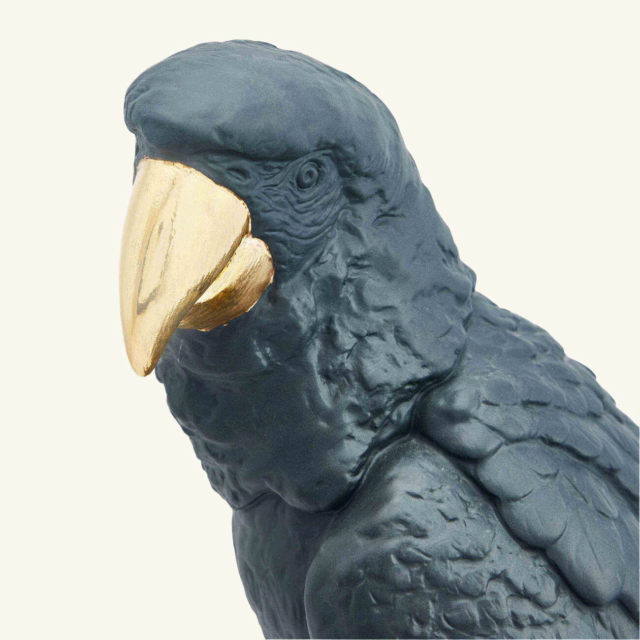 Macaw Bird Sculpture Large Black lladro macaw bird sculpture large black