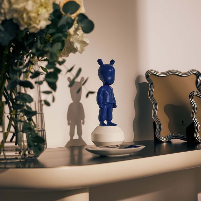 lladro the indigo guest sculpture small blue