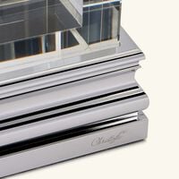 christofle perspectives vase rectangular medium clear