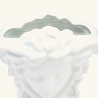 versace medusa grande vase small white