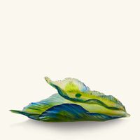 Fleur de Paon Exotique Bowl Medium Green Limited Edition daum fleur de paon exotique bowl medium green limited edition