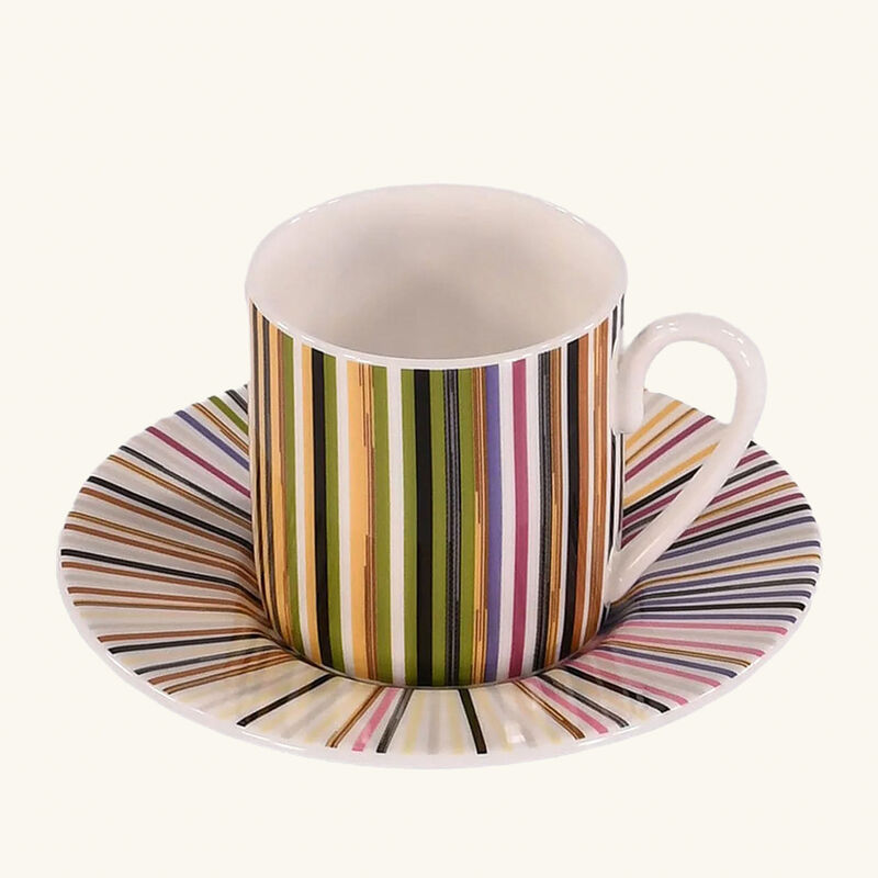Missoni Home Set of 6 Stripes Jenkins Coffee Cup & Saucer Tanagra UAE
