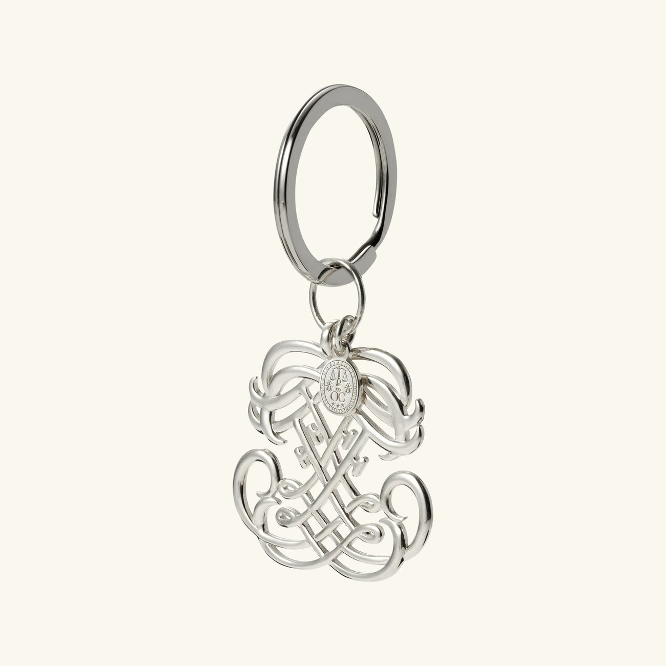 Mavelot EE Key Chain Sterling Silver christofle mavelot ee key chain sterling silver