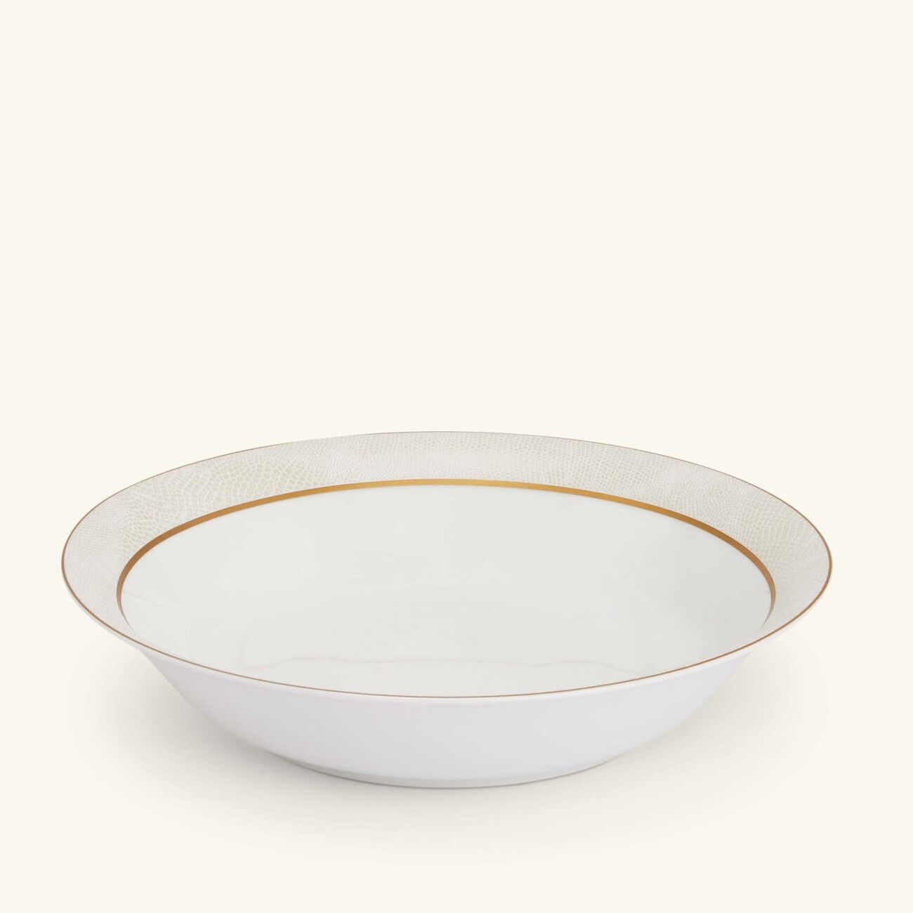 Sauvage Blanc Open Vegetable Bowl Gold bernardaud sauvage blanc open vegetable bowl gold
