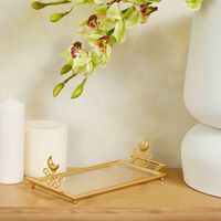Extravaganza Serving Tray Rectangular Small Gold villari extravaganza serving tray rectangular small gold