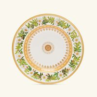 bernardaud botanique soup plate round green 23cm