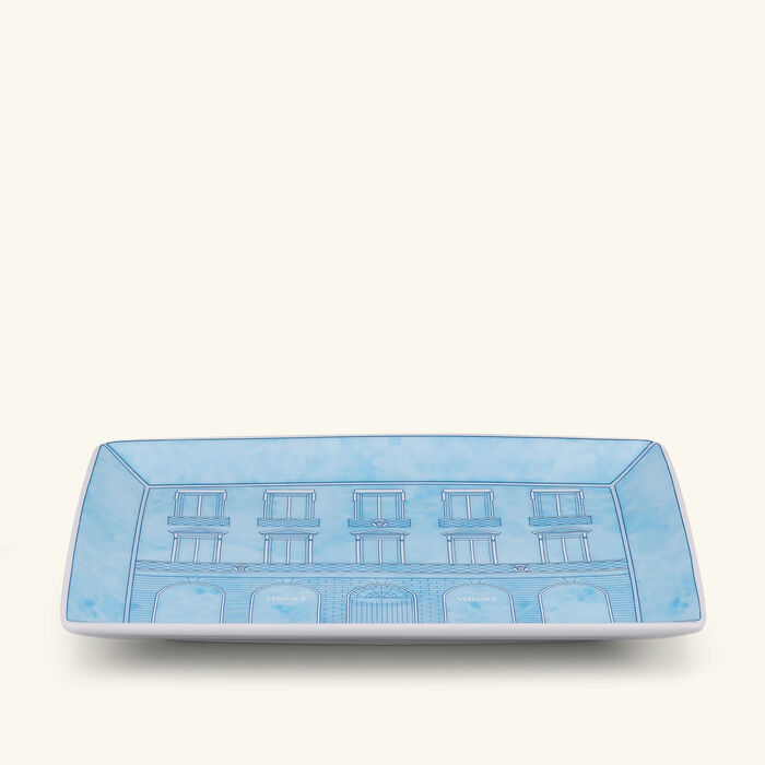 Palazzo Serving Platter Sqaure Blue 18cm versace palazzo serving platter sqaure blue 18cm