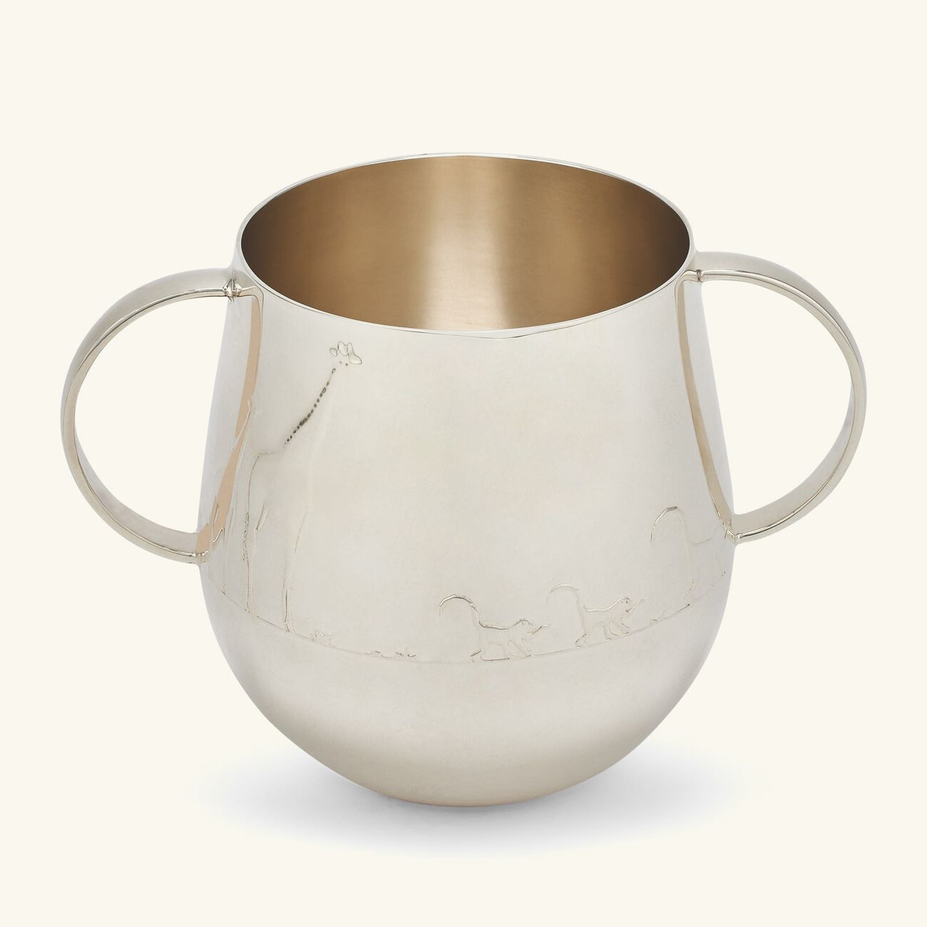 كريستوفل فنجان سافان للأطفال الرضع باللون الفضي