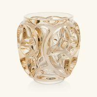 lalique tourbillons vase mini gold