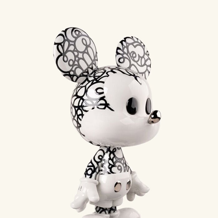 Doodle Mickey Scuplture Large Black lladro doodle mickey scuplture large black