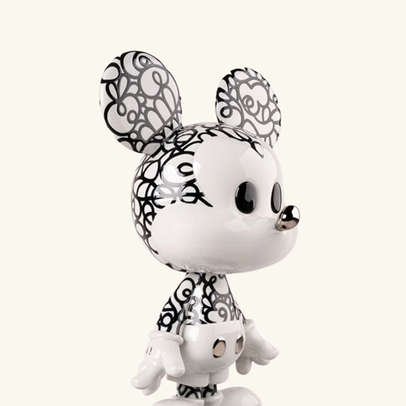 Doodle Mickey Scuplture Large Black lladro doodle mickey scuplture large black