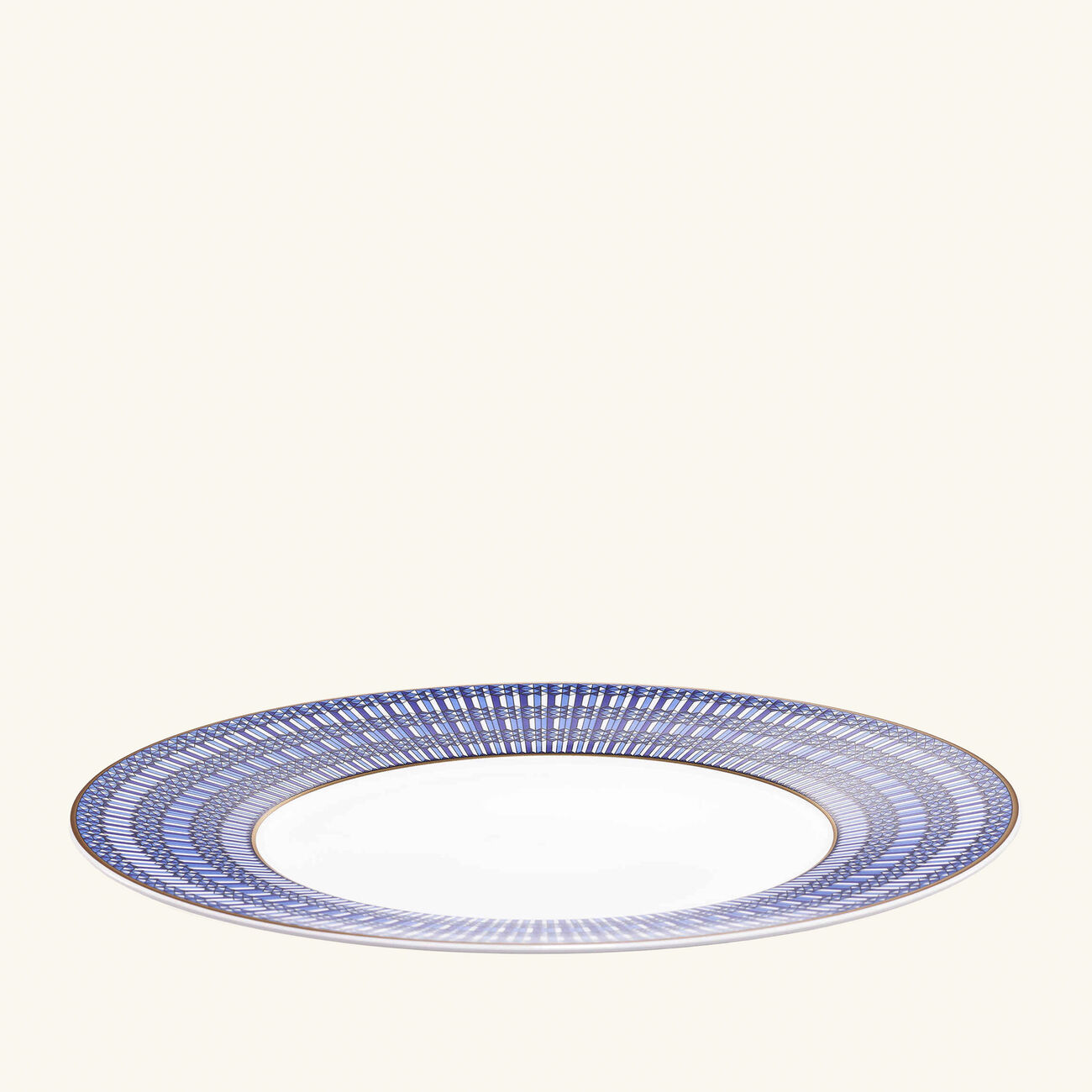 baccarat arcadia dinner plate round blue 27cm set of 2