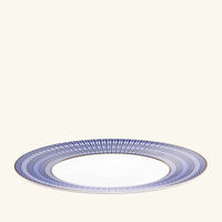 baccarat arcadia dinner plate round blue 27cm set of 2