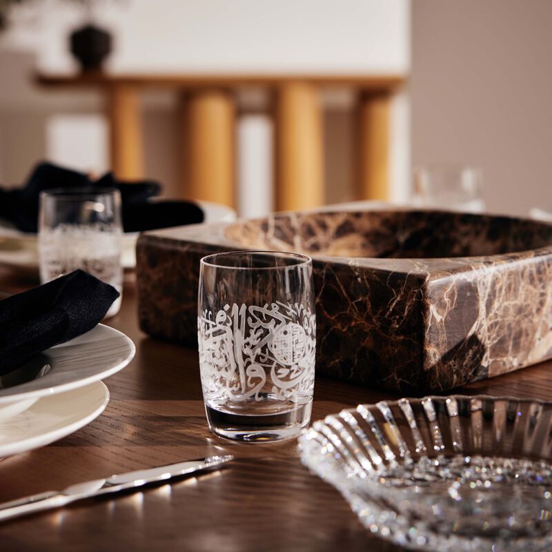 دملاج طقم  ثلث  من 6 أكواب قصيرة شفافة