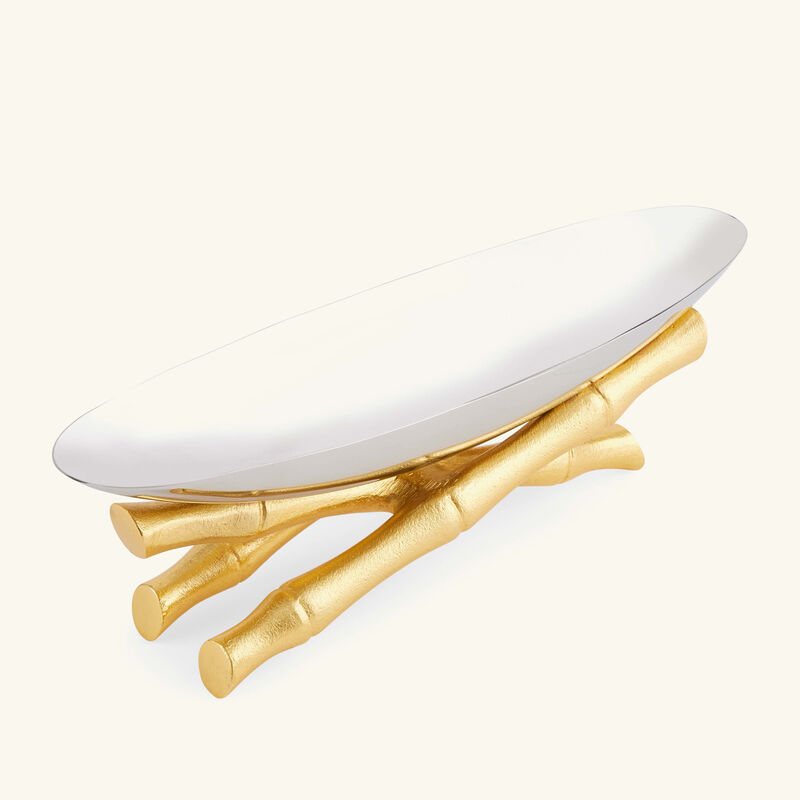 Bamboo Evoca Boat Small Stainless Steel l objet bamboo evoca boat small stainless steel