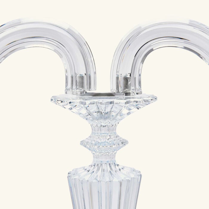 baccarat mille nuits candlelabra clear 2 candles