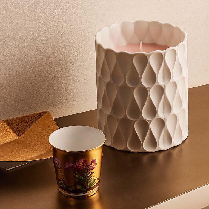 Rose Tumbler with Candle bernardaud rose tumbler with candle