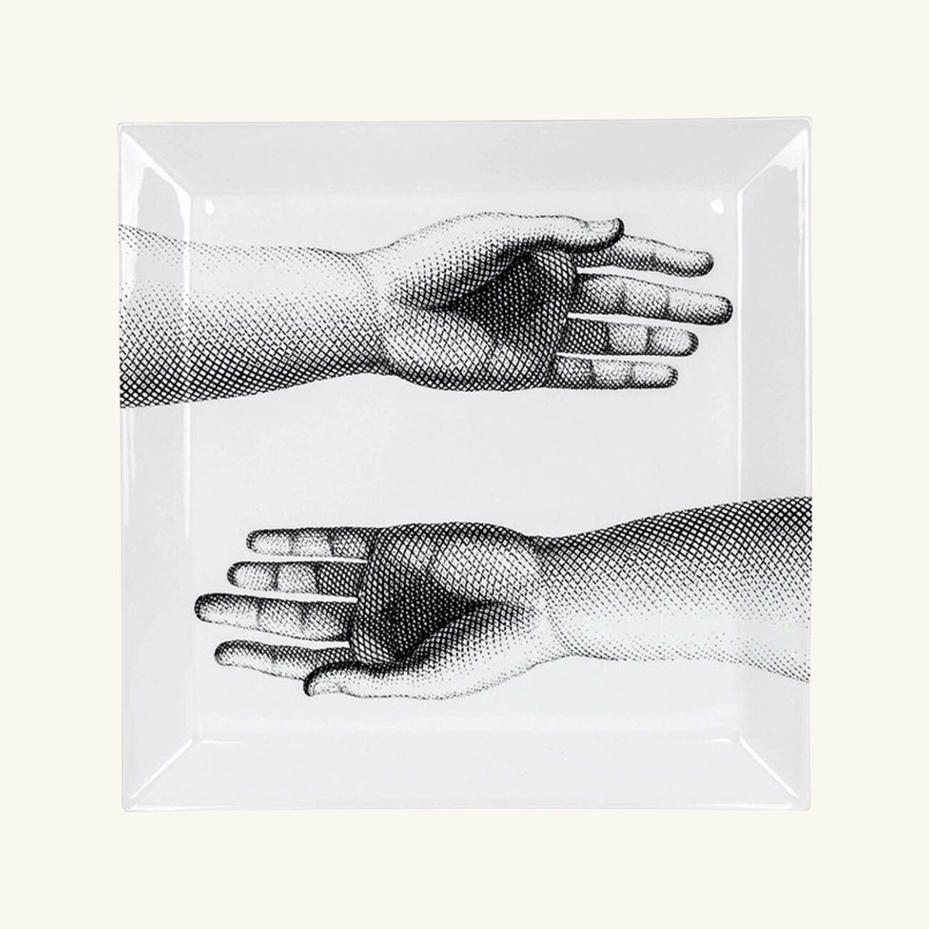 Mani Tray Square Large Grey fornasetti mani tray square large grey