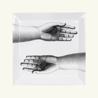 Mani Tray Square Large Grey fornasetti mani tray square large grey