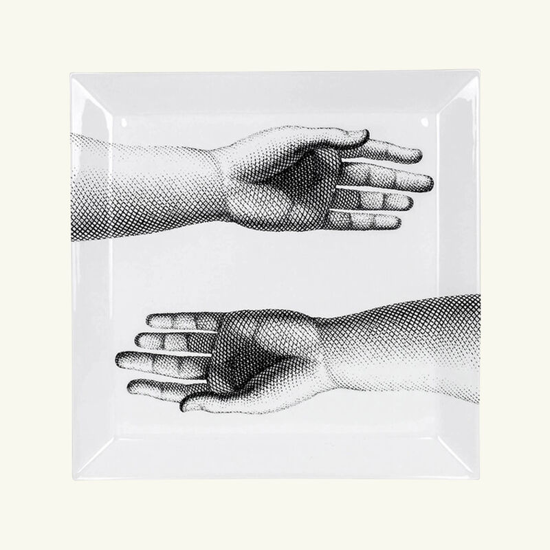 Mani Tray Square Large Grey fornasetti mani tray square large grey