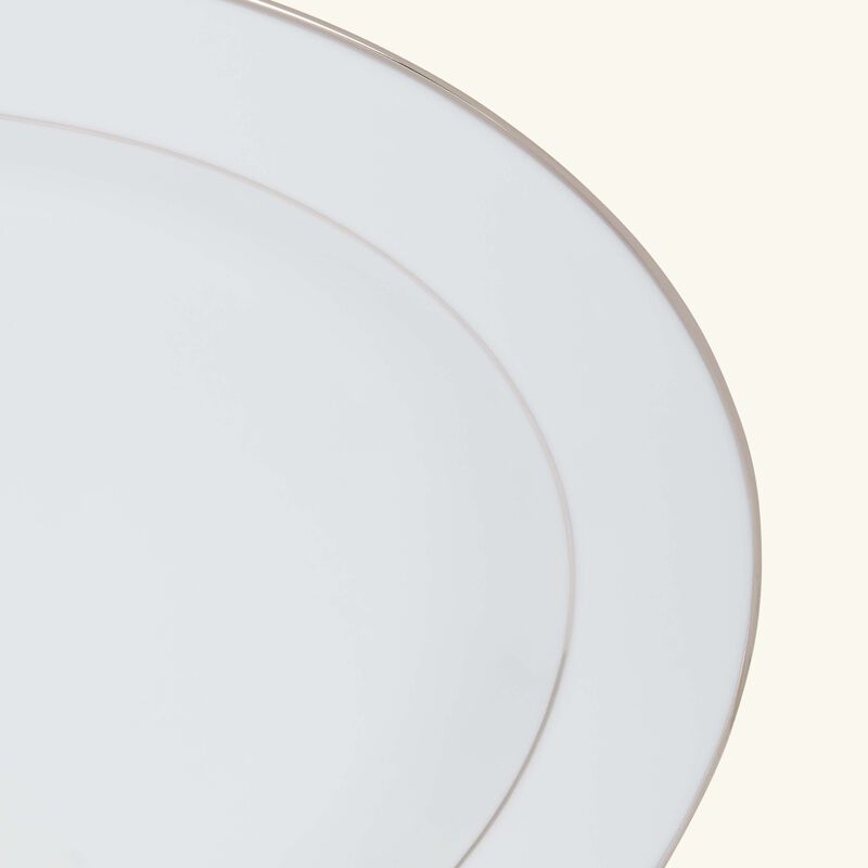 Platter Oval Silver 33cm bernardaud platter oval silver 33cm