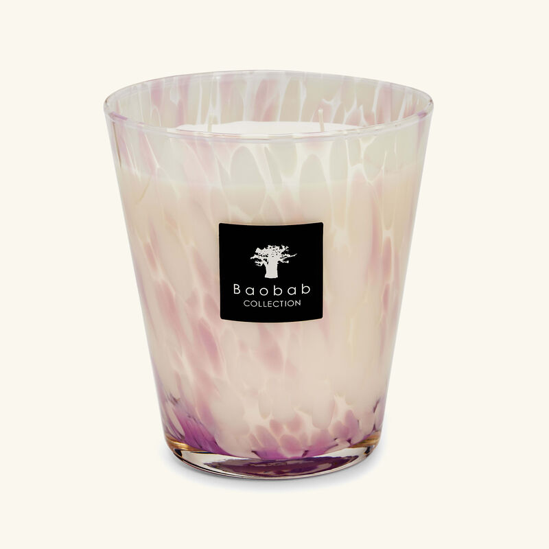 baobab collection pearls white candle max 16
