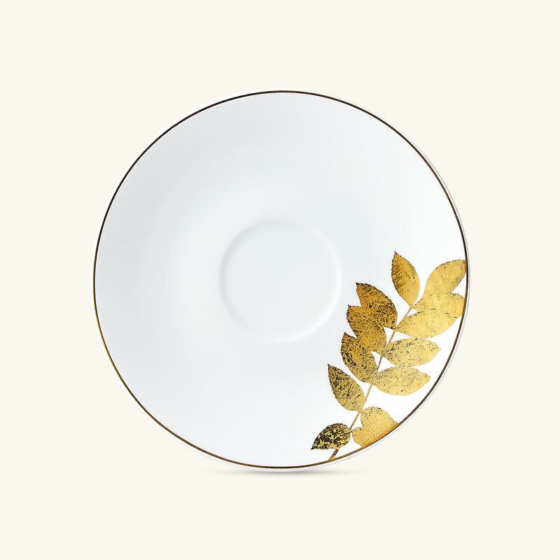 Vegetal Tea Cup & Saucer Gold bernardaud vegetal tea cup saucer gold