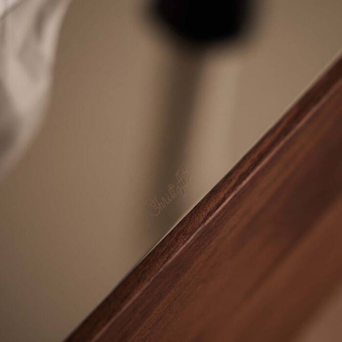 christofle uni tissue box walnut