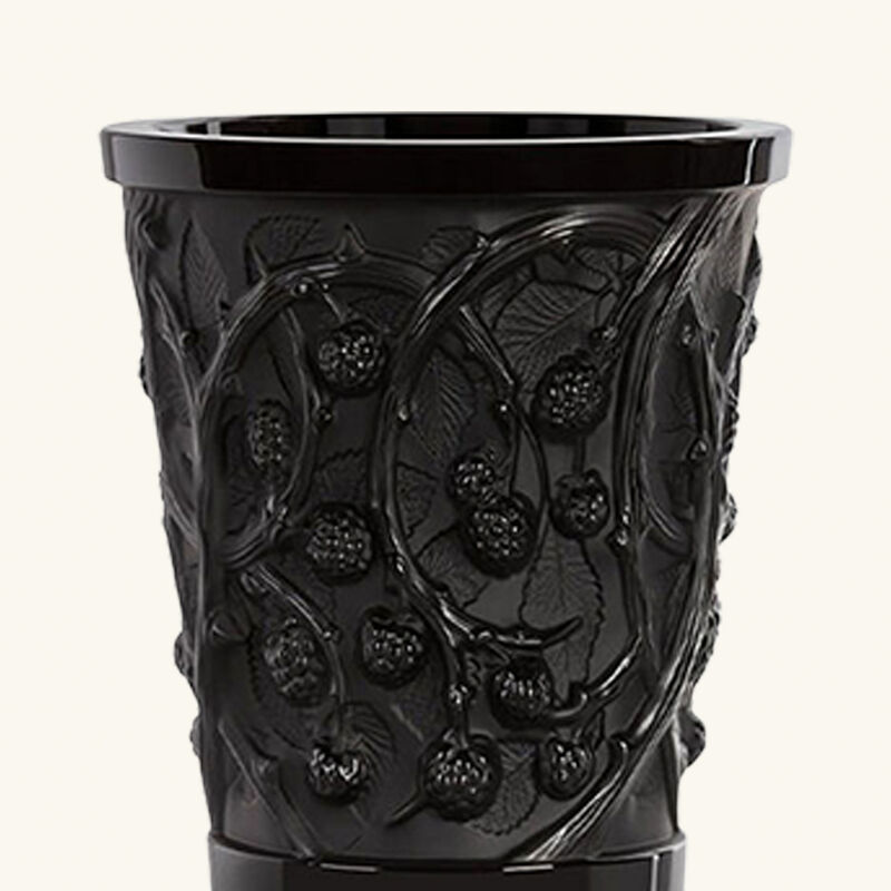 lalique mures vase black