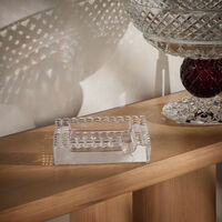 ماريو تشيوني منفضة لوكس مربعة صغيرة شفافة