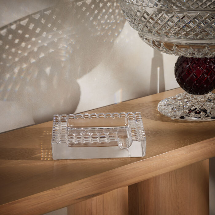 mario cioni   c luxe ashtray square small clear