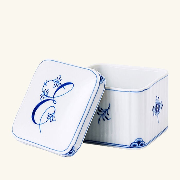 Alphabet Collection E Bonbonniere Box White royal copenhagen alphabet collection e bonbonniere box white