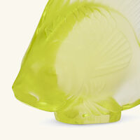 lalique fish figurine small green