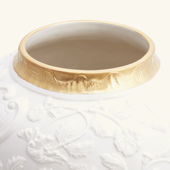 فيلاري مزهرية تاورمينا متوسطة الحجم بيضاء