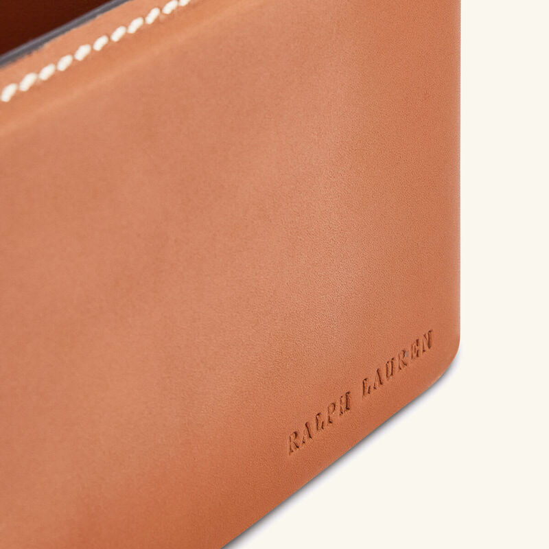 رالف لورين هوم صينية الضيافة وايت مستطيلة كبير جدًا بنية