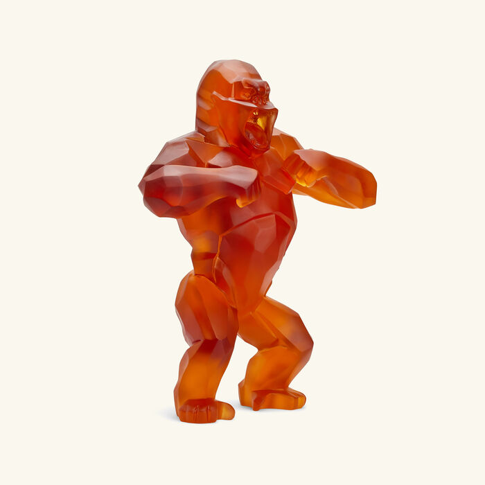 daum wild kong sculpture large orange