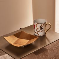 bernardaud gouttes d or cavanna serving platter sqaure gold 17cm